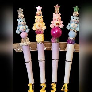 New! Custom Made Care Bears Grumpy, Funshine or Love -A-Lot Pen w/Free Ink Re…